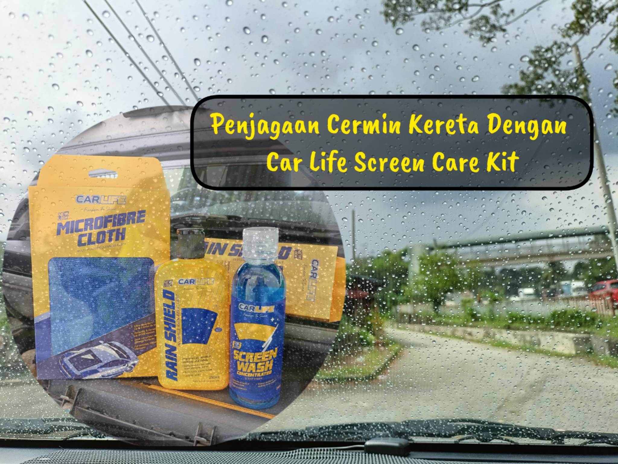 Penjagaan Cermin Kereta Dengan Car Life Screen Care Kit