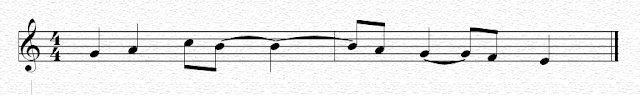 Partitura con ligaduras de prolongación