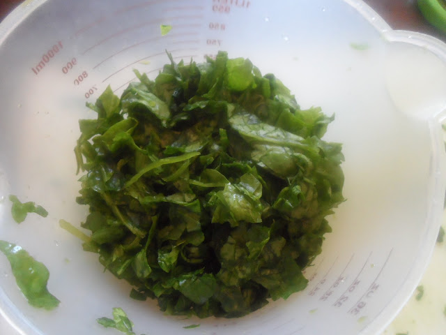 chopped spinach