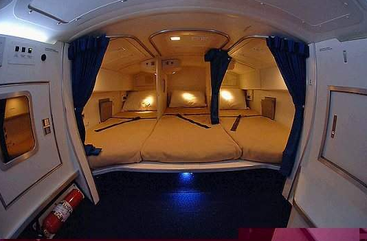 7 GAMBAR Tempat Tidur Pramugari Dalam Kapal Terbang 