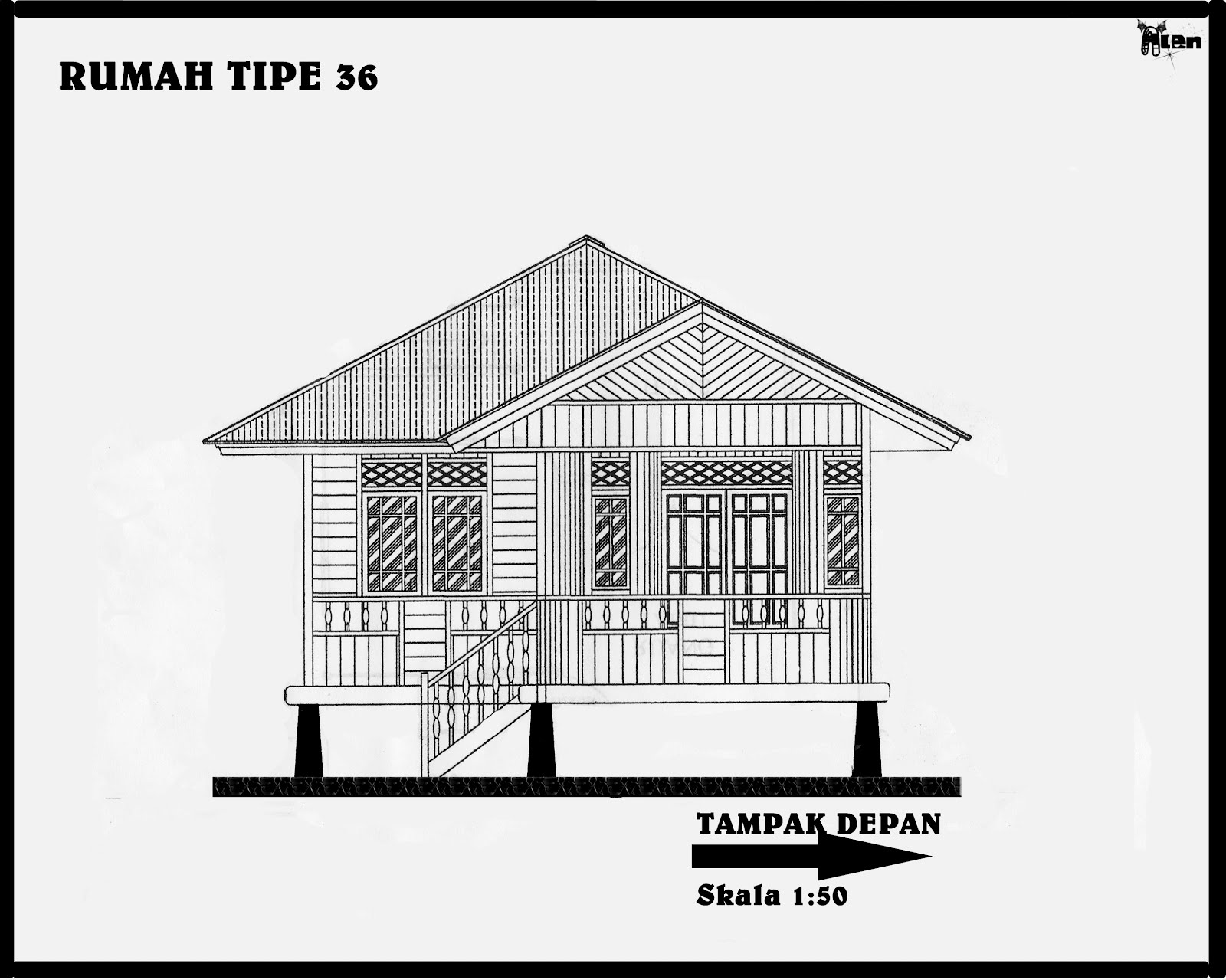 Desain Rumah Tampak Depan Dan Belakang Dekorhom