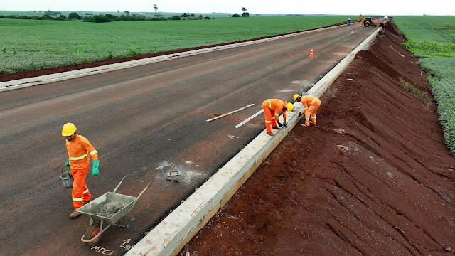 Obras do contorno viário de  Palotina avançam para 24%