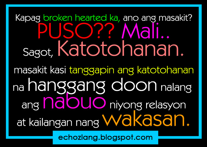 Kung broken hearted ka, ano ang masakit? PUSO?