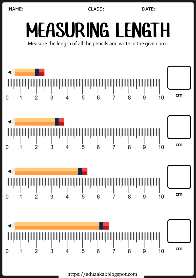 Measurement Worksheets for Kids