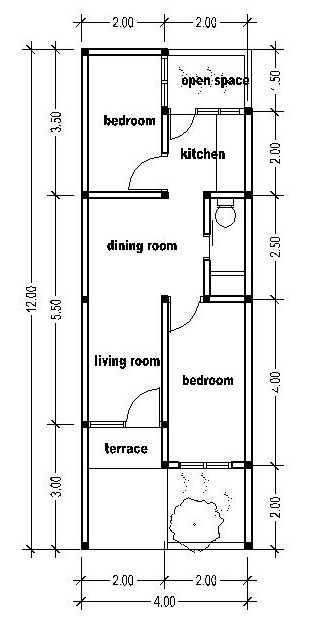 House Plans 4x12 House Affair