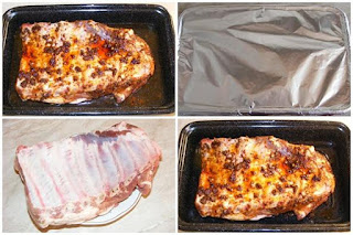 preparare fripturi de porc si mancaruri cu carne de porc cu os la cuptor, retete, retete culinare, cum facem friptura din coaste de porc la cuptor pentru lasata secului la carne, coaste de porc la cuptor, carne de porc la cuptor,