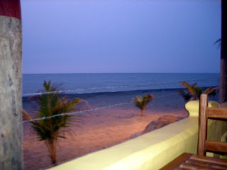 Beautiful view, marred by barbed wire, Honduras