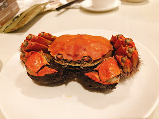 滬江大飯店の上海蟹