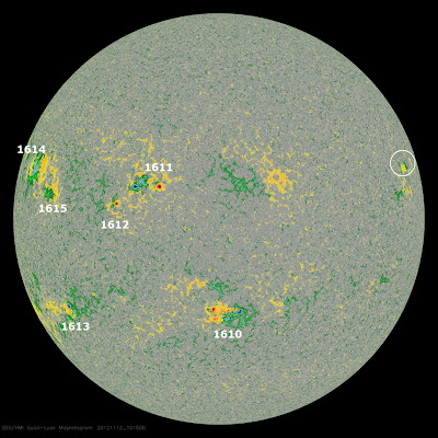 MANCHAS SOLARES 12 de Noviembre 2012