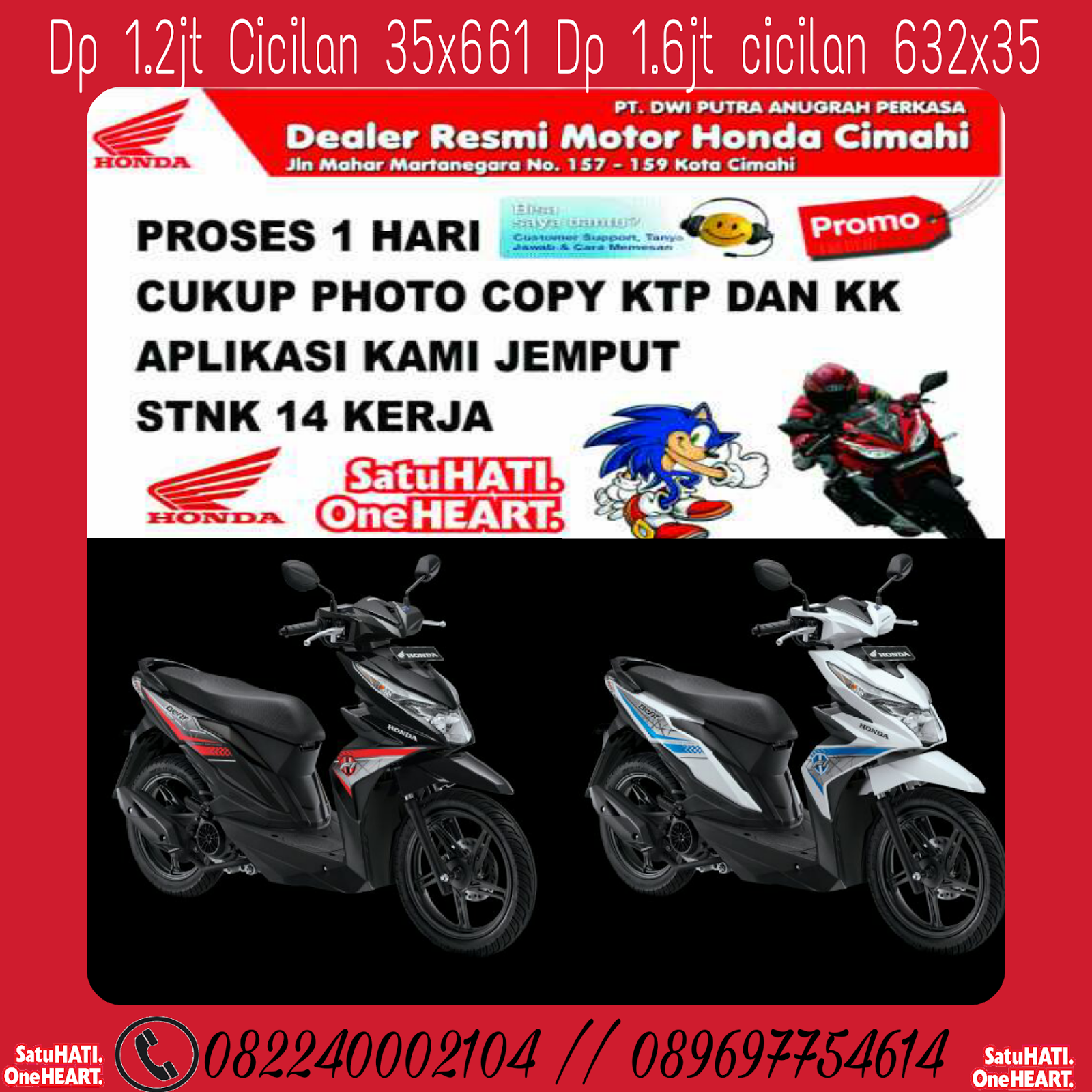 Kredit Motor Honda Murah Di Bandung Dan Cimahi Dp800Rb Gambar