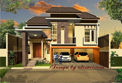 Gambar 15 Desain Rumah  Minimalis  Garasi  2  Mobil  Terbaru 