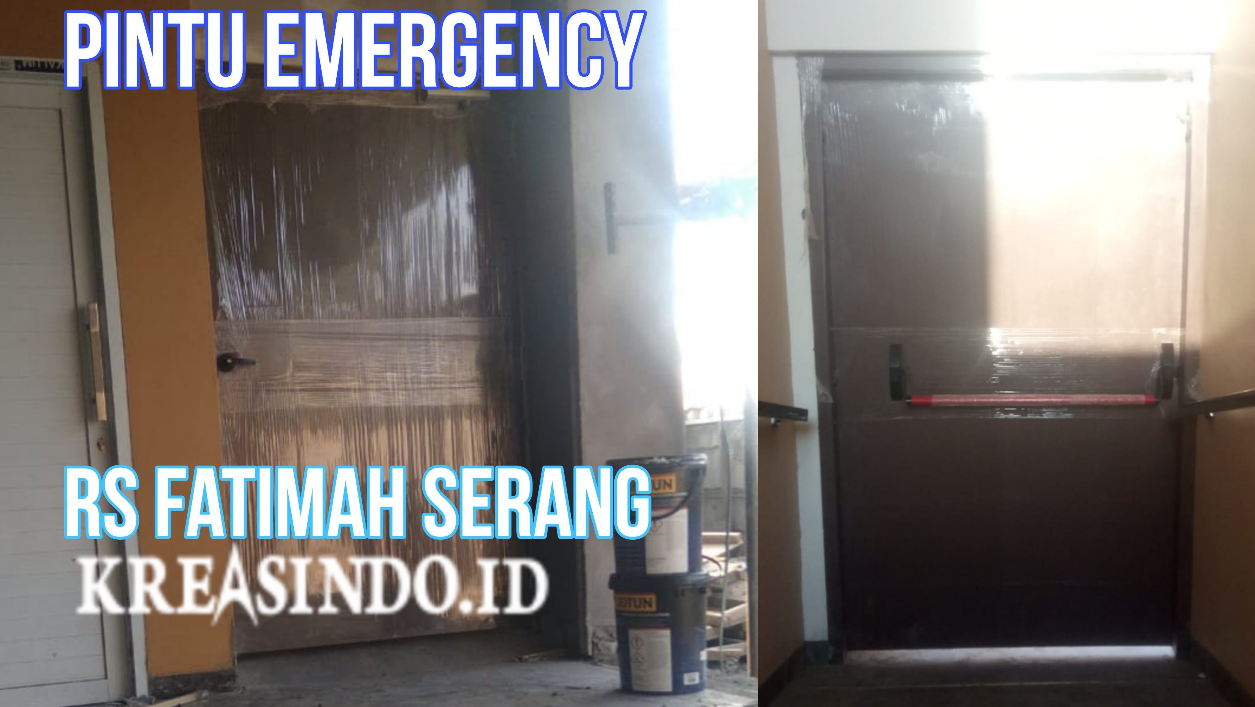 Pintu Darurat Besi pesanan Rumah Sakit Fatimah Serang Banten