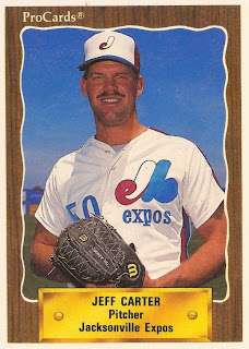 Jeff Carter 1990 Jacksonville Expos card