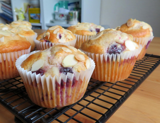 Cherry Almond Muffins