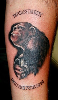 chimpanzee tattoo