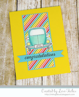 Congratulations card-designed by Lori Tecler/Inking Aloud-stamps and dies from Papertrey Ink