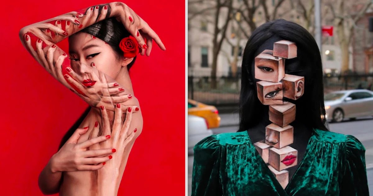Artist Creates Impressive Optical Illusions On Her Face Through Make-Up