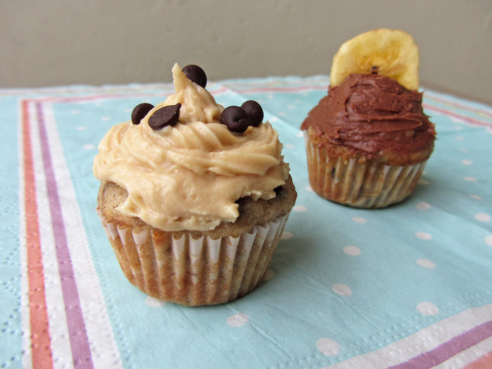 peanut butter cream cheese frosting cupcake