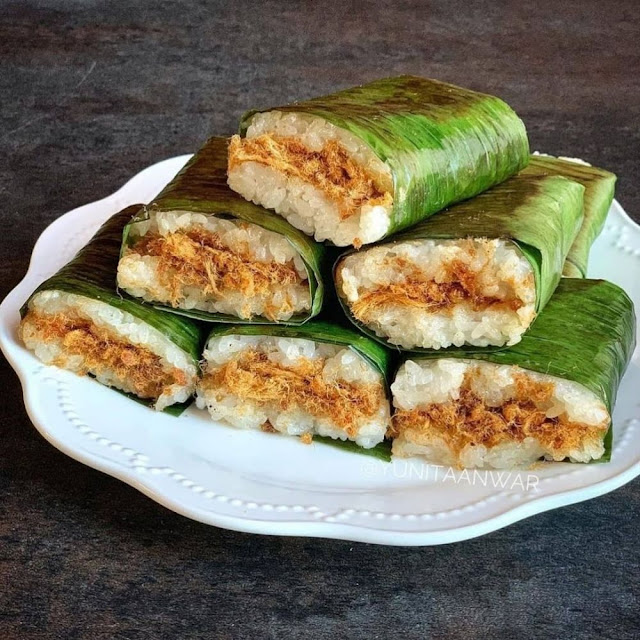 kue lemper isi abon