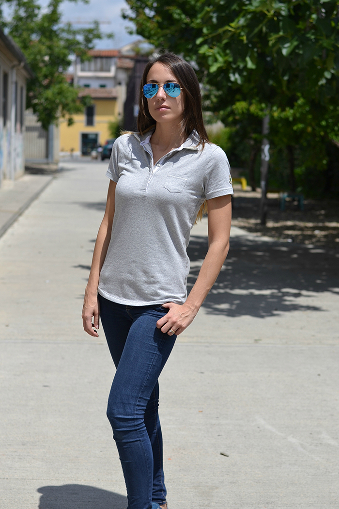 look con jeans e polo