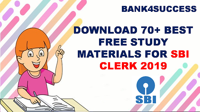 Free Download SBI Clerk Books and Study Materials PDF