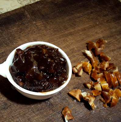 date and ginger chutney with tamarind