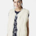 Gilet Fausse Fourrure Blanc