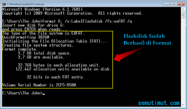 cara format flashdisk yang tidak terbaca