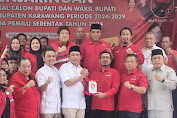 DPC Gerindra Silaturahmi ke DPC PDI P Menjajaki Peta Politik di Pilkada Karawang 