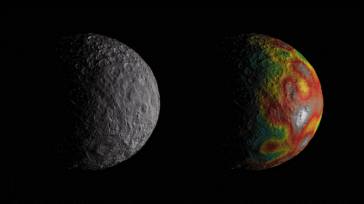 animação mostra o planeta anão Ceres animação mostra o planeta anão Ceres