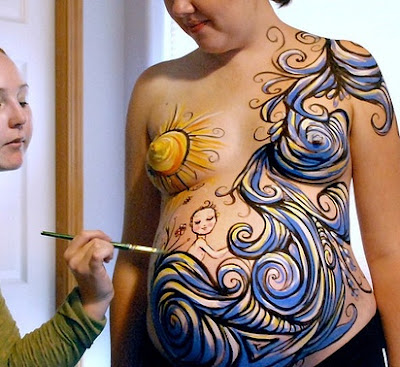 body paint graffiti