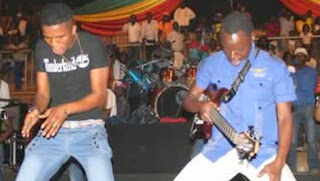 MAcheso and MaJuice dancing recently in Harare.
