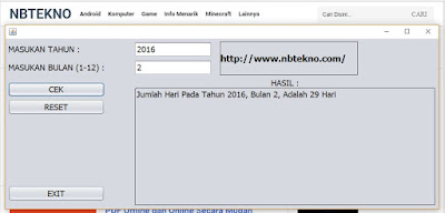 Cara Membuat Program Menentukan Jumlah Hari Dalam Bulan Kabisat serta Bukan Kabisat Menentukan Jumlah Hari di Tahun Kabisat serta Bukan Kabisat Menggunakan Java NetBeans(Jumlah Hari Dalam Bulan di Tahun Kabisat/Bukan Kabisat Java NetBeans)