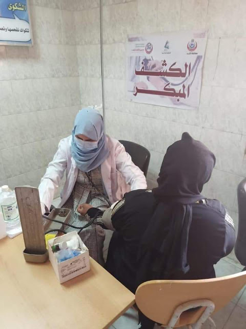 الكشف على 1036 مواطن فى قافلة طبية مجانية بقريتىّ أبو حزام وحمرا دوم