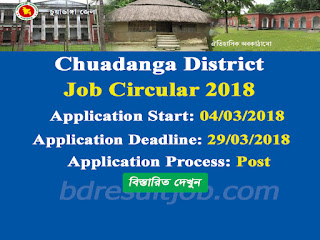 Chuadanga District Recruitment Circular 2018 