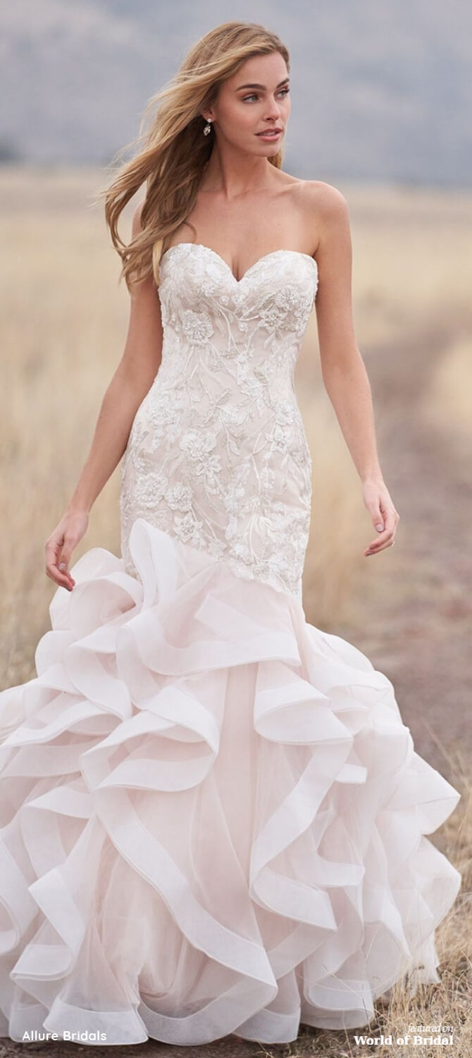 Allure Bridals Fall 2020 bridal Fit and Flare Gown