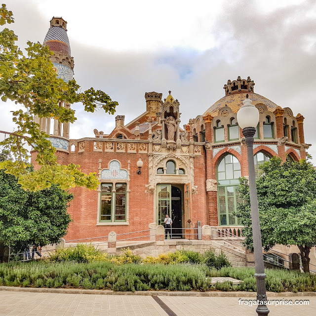 Pavilhão Sant Salvador no Hospital de la Santa Creu i Sant Pau em Barcelona