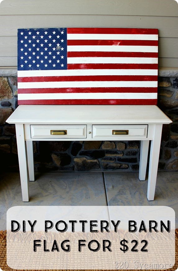 diy pottery barn american flag for summer