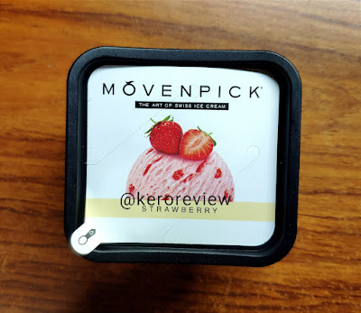 รีวิว โมเวนพิค ไอศกรีมรสสตรอว์เบอร์รี่ (CR) Review Strawberry Ice Cream, Movenpick Brand.