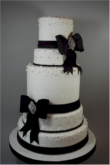 Rhinestone Bling Wedding Cake We had such a great time making this cake