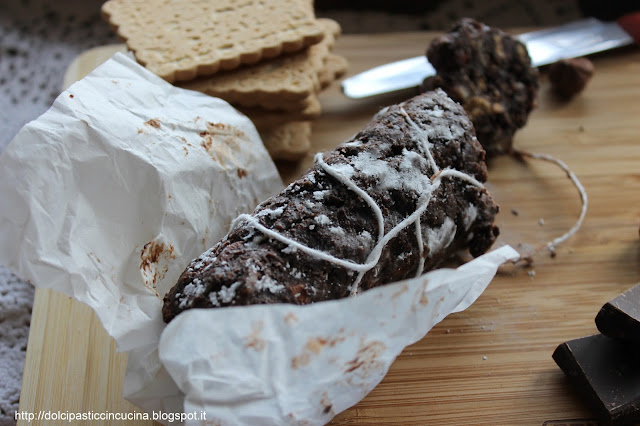 salame cioccolato senza uova ricetta