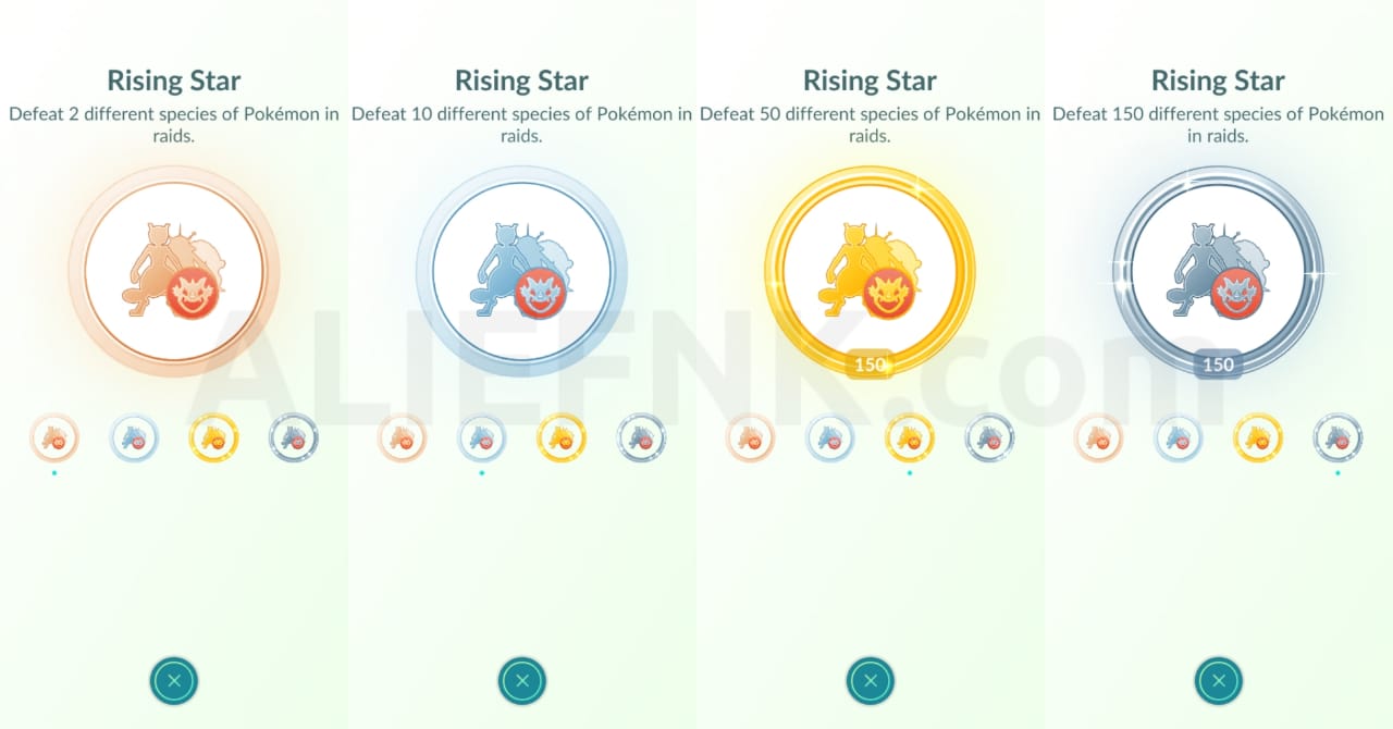 Badge / Medal Rising Star Pokémon GO [image by @aliefnk]