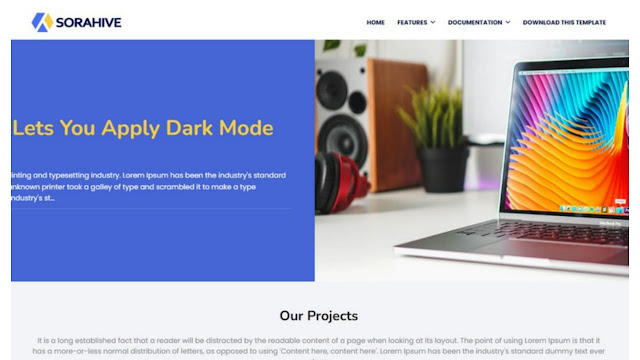 SoraHive Blogger Template - Grablem