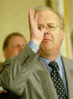 Karl Rove thumbing his nose