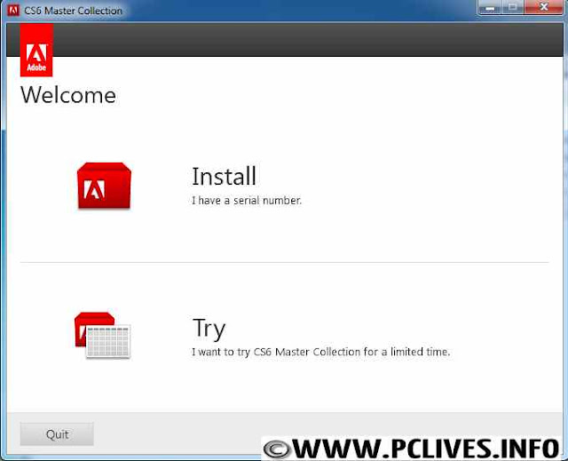 Adobe Creative Suite CS6 Master Collection installation instructions 1