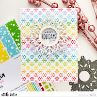 how to,handmade card,Stamps,Holiday Card,Giveaway,ilovedoingallthingscrafty,Winter Release,Snowflake,stamping,Studio Katia,blog hop,Rainbow,Ink Blending,Die cutting,card making,