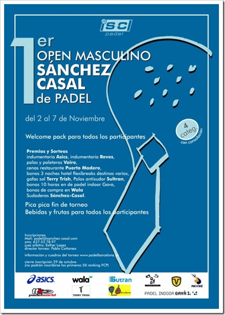 open masculino padel academia sanchez-casal