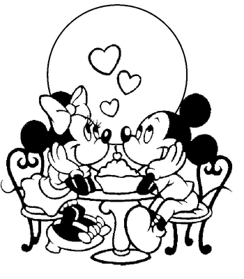 Valentines  Coloring Sheets on Coloring Pages Minnie Mouse