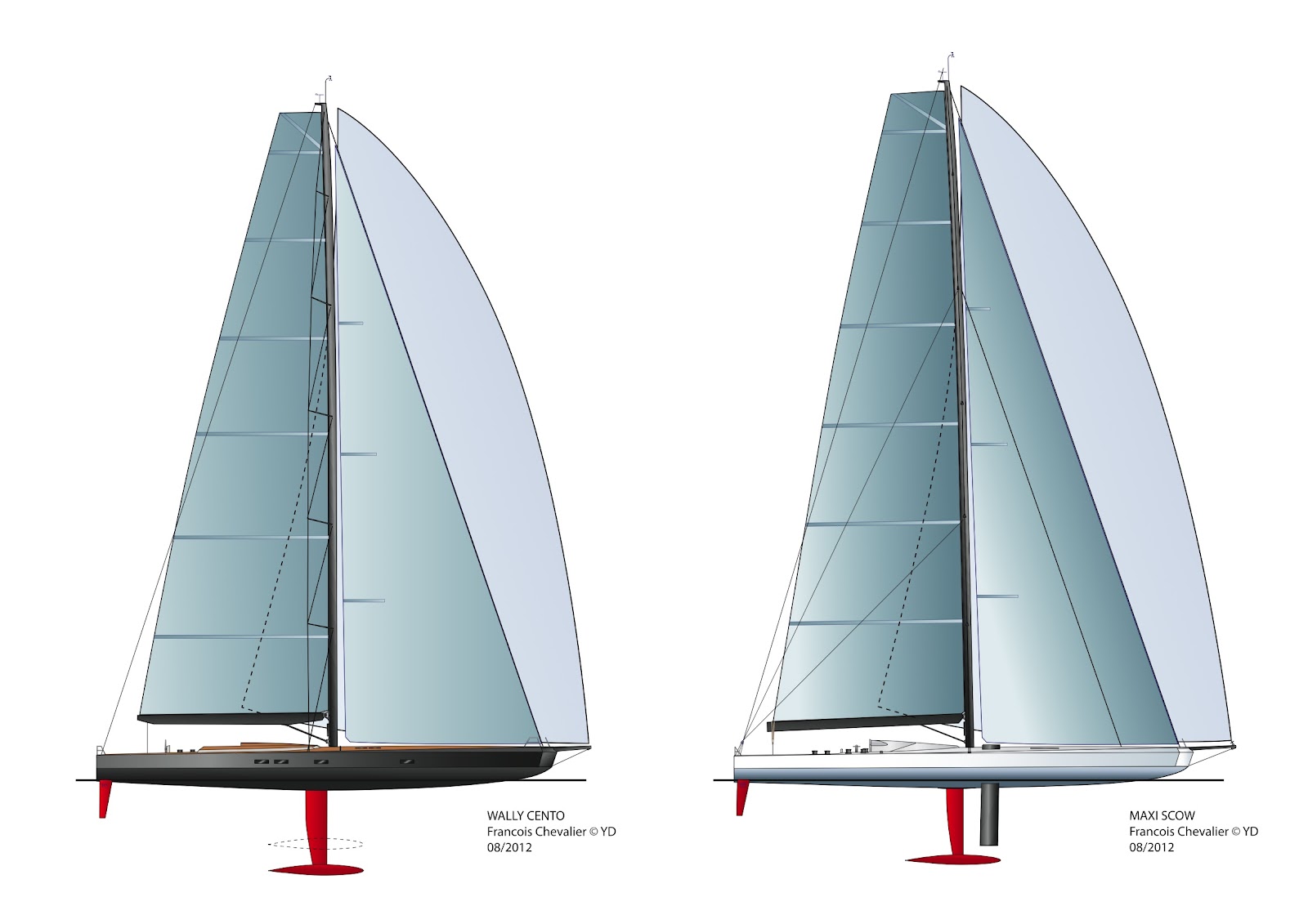  YACHT RACING - PROJECT - FRANCOIS CHEVALIER - BOX RULE - YACHT PLAN