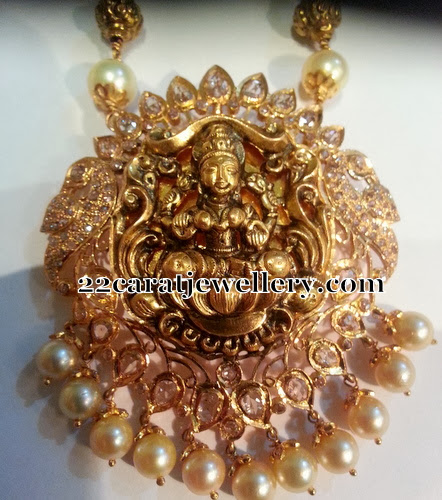 Lakshmi Peacock Pachhi Pendant